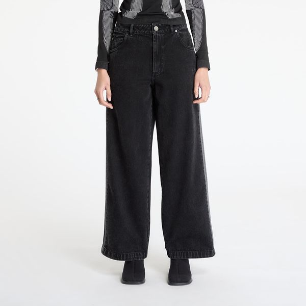 adidas Originals Hlače adidas Adicolor Denim 3-Stripes Track Pants Black 26/30