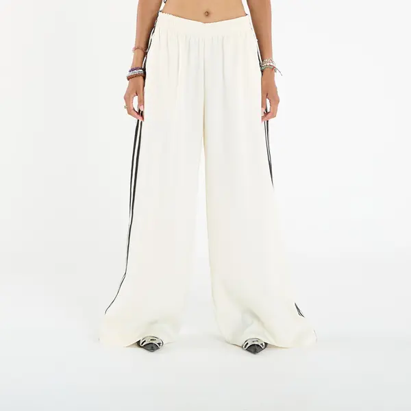 adidas Originals Hlače adidas Adicolor Satin Wide Leg Track Joggers Cream White/ Grey Three S/36
