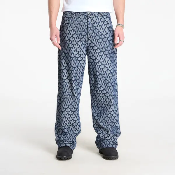 adidas Originals Hlače adidas Denim Loose Monogram Pants Indigo Denim 33