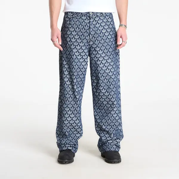 adidas Originals Hlače adidas Denim Loose Monogram Pants Indigo Denim 35