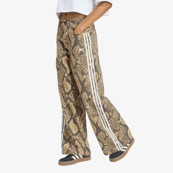 adidas Originals Hlače adidas Snake Print Denim Loose Pants Linen/ Magic Beige 25/32