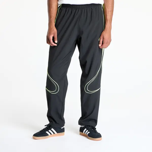 adidas Originals Hlače adidas Teamgeist Adicolor Track Tracksuit Bottoms Black/ Signal Green L