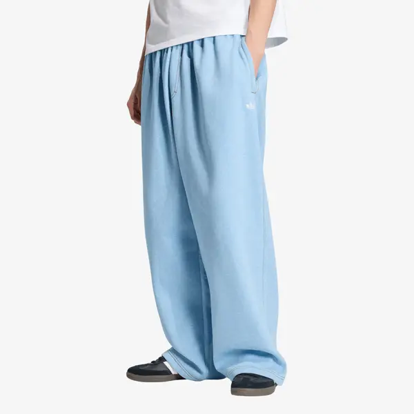 adidas Originals Hlače adidas Trefoil Essentials Melange Baggy Open Hem Pants Light Blue Mel XXL