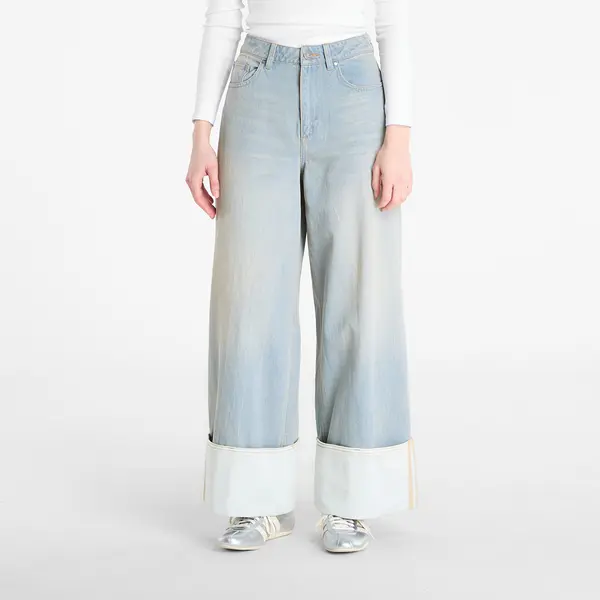 adidas Originals Hlače adidas Vintage Wide Leg Jeans Light Denim/ Off White W29/L30
