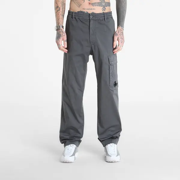 C.P. Company Hlače C.P. Company Stretch Sateen Regular Cargo Pants Gunmetal Grey 50