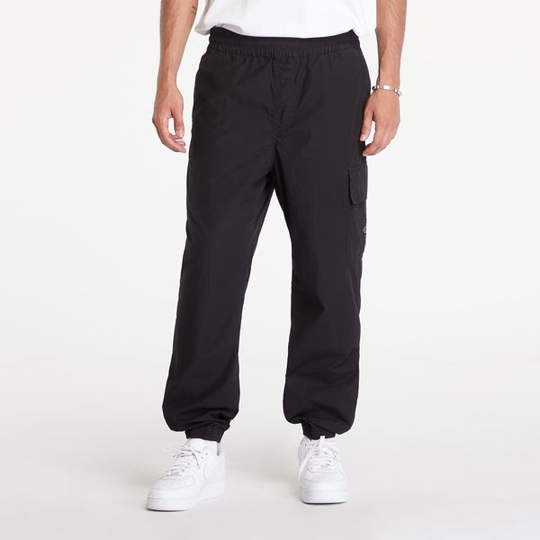 Calvin Klein Hlače Calvin Klein Jeans Cotton Poplin Utility Pants Black L