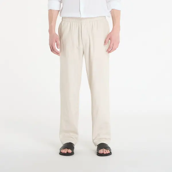 Calvin Klein Hlače Calvin Klein Straight Linen Pull On Pant Oatmeal Melange L
