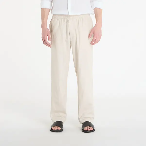 Calvin Klein Hlače Calvin Klein Straight Linen Pull On Pant Oatmeal Melange XL