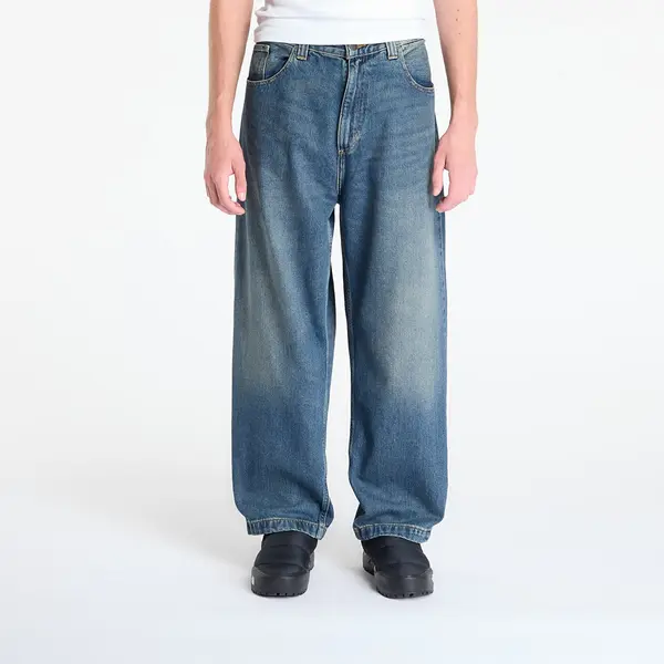 Carhartt WIP Hlače Carhartt WIP Brandon Pant Blue Worn Used Wash XS