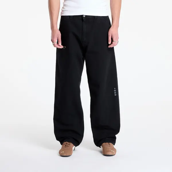 Carhartt WIP Hlače Carhartt WIP OG Single Knee Graphic Pant Black Heavy Stone Wash XS