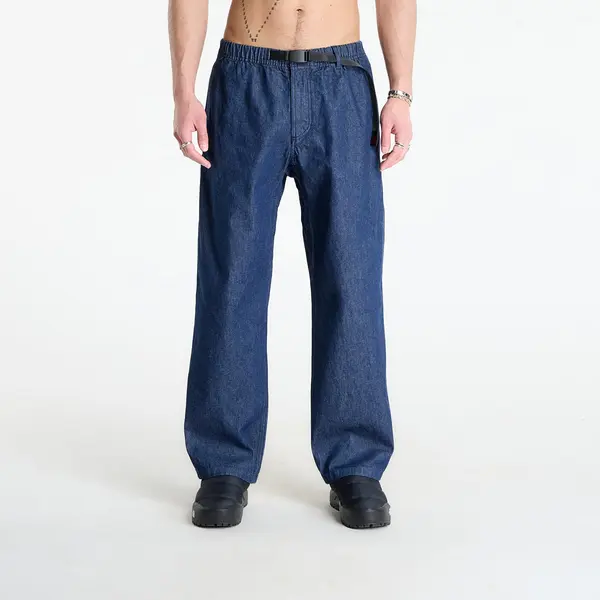 Gramicci Hlače Gramicci Denim Gramicci Pant Straight Fit Rinsed Indigo L