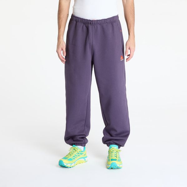 Nike Hlače Nike ACG Therma-FIT Repel Tuff Fleece Lungs Pants Dark Raisin/ Safety Orange/ Summit White XL