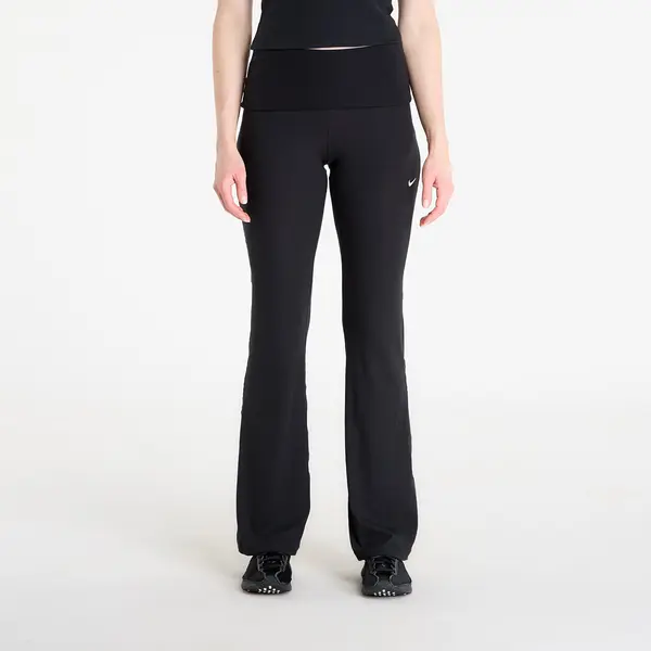 Nike Hlače Nike Sportswear Chill Knit Women's Mid-Rise Tight Ribbed Pants Black/ Sail M