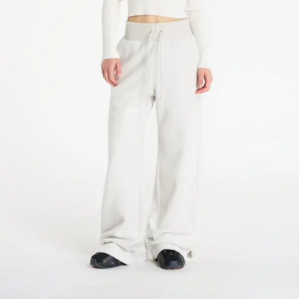 Nike Hlače Nike Sportswear Phoenix Plush Women's High-Waisted Wide-Leg Cozy Fleece Pants Light Bone/ Sail XL