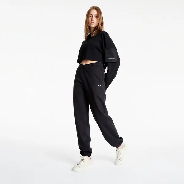 Nike Hlače NikeLab Women's Fleece Pants Black/ White L