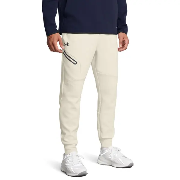 Under Armour Hlače Under Armour Unstoppable Fleece Jogger EU Summit White/ Black M