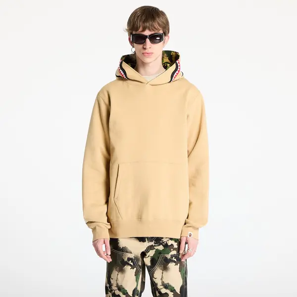 A BATHING APE Hoodica A BATHING APE Abc Camo Shark Pullover Hoodie UNISEX Beige M