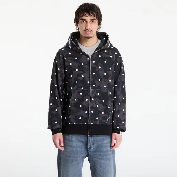 A BATHING APE Hoodica A BATHING APE Abc Dot Shark Full Zip Hoodie UNISEX Black L