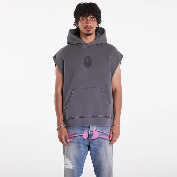 A BATHING APE Hoodica A BATHING APE Bape Sleeveless Pullover Hoodie Charcoal M