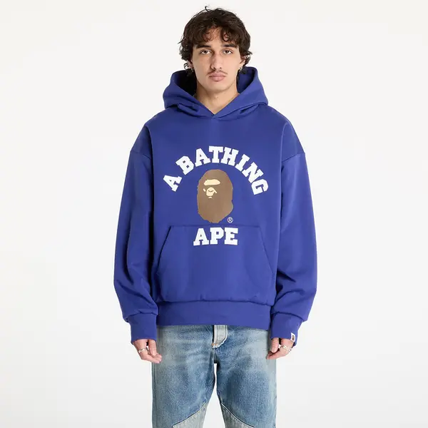 A BATHING APE Hoodica A BATHING APE College Puffy Relaxed Fit Pullover Hoodie M Blue L
