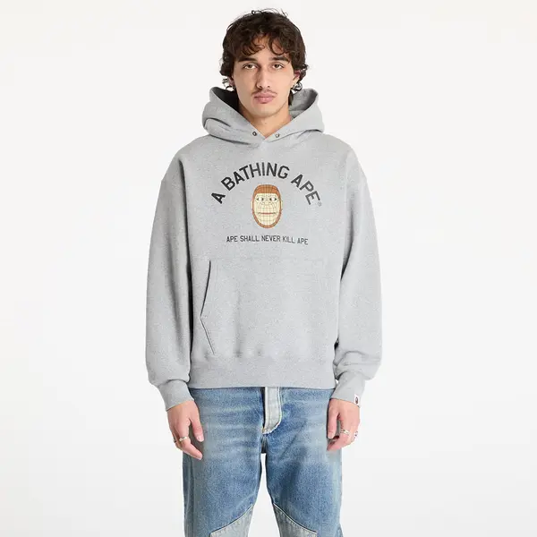A BATHING APE Hoodica A BATHING APE Polygon Relaxed Fit Pullover UNISEX Hoodie Gray XXL