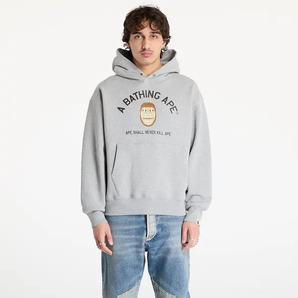 A BATHING APE Hoodica A BATHING APE Polygon Relaxed Fit Pullover UNISEX Hoodie Gray XXL