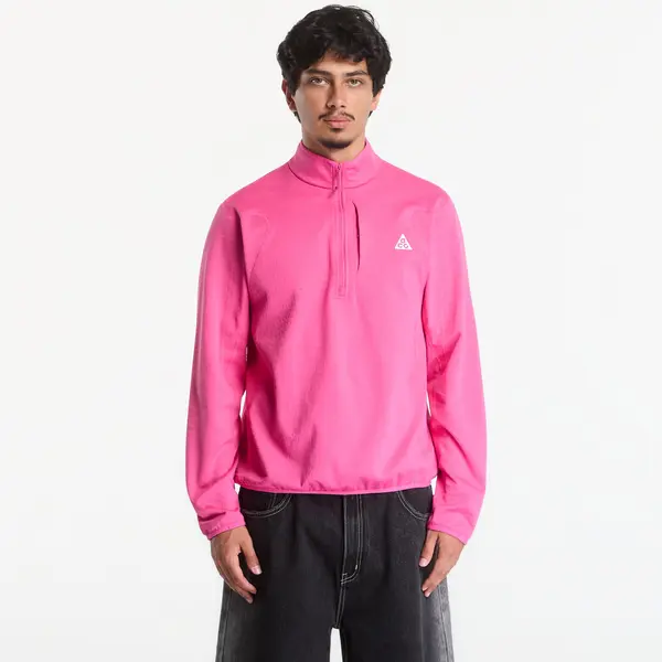 Nike Hoodica ACG "Wolf Grid" Men's Therma-FIT 1/2-Zip Hiking Top Desert Pink/ Summit White M