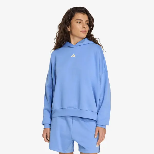 adidas Performance Hoodica adidas 3 Stripes Studio Hoodie Blue Fusion L