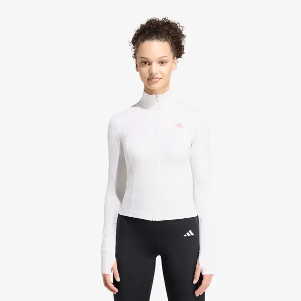 adidas Performance Hoodica adidas 3-stripes Studio Zip Through Jacket Chalk White S