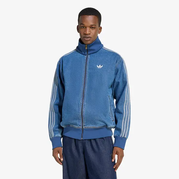 adidas Originals Hoodica adidas Adicolor Denim Firebird Track Top Medium Vintage Denim XXL