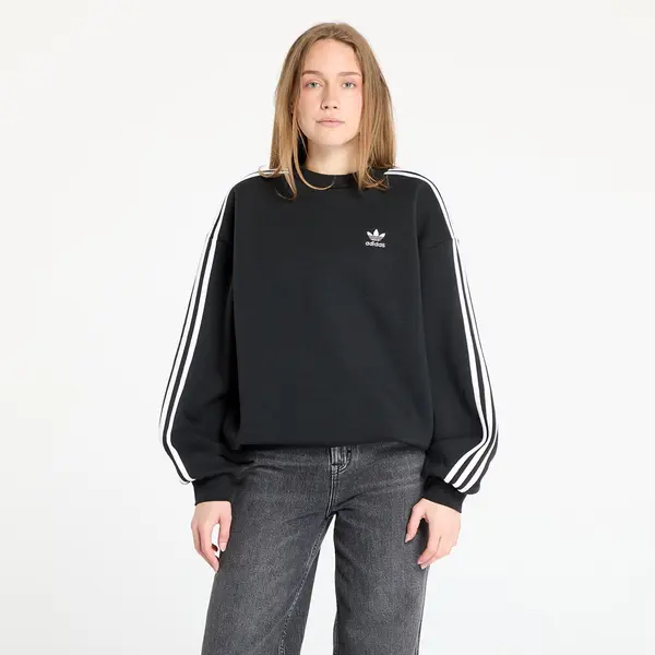 adidas Originals Hoodica adidas Adicolor Oversized Crew Sweatshirt Black XL