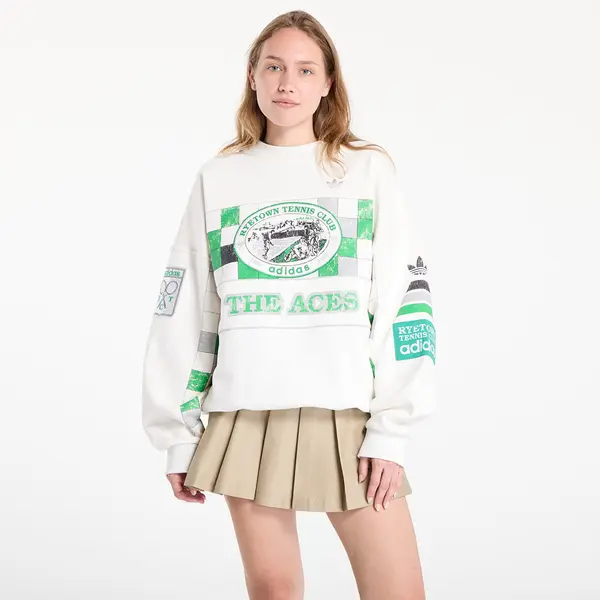 adidas Originals Hoodica adidas Archive Court Sweatshirt Cloud White L