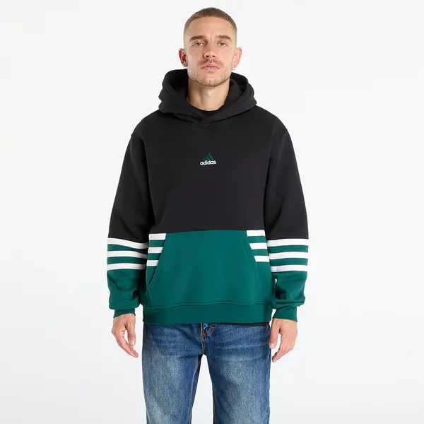 adidas Originals Hoodica adidas Archive Cutline Hoodie Black/ Collegiate Green S