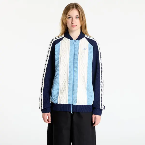 adidas Originals Hoodica adidas Archive Cutline Knit Track Top Night Indigo/ Ash Blue S