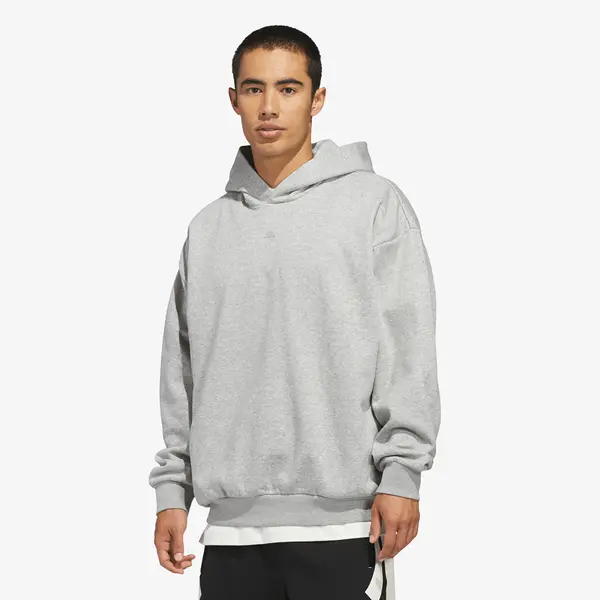 adidas Originals Hoodica adidas Basketball Fleece Hoodie (Gender Neutral) Medium Grey Heather M