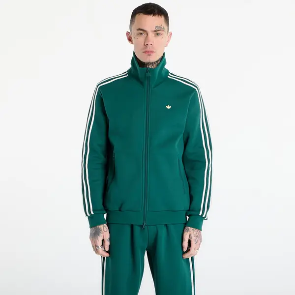 adidas Originals Hoodica adidas Classic Tipped Stripes Track Top Collegiate Green M