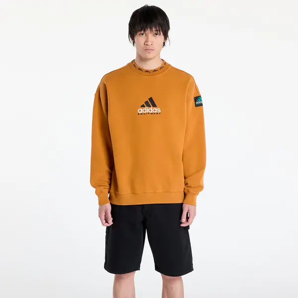 adidas Originals Hoodica adidas EQT Wash Crewneck Sweatshirt Craft Ochre/ White S