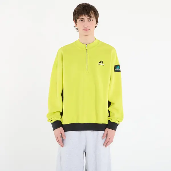 adidas Originals Hoodica adidas Equipment Blocked Half-Zip Acid Yellow S