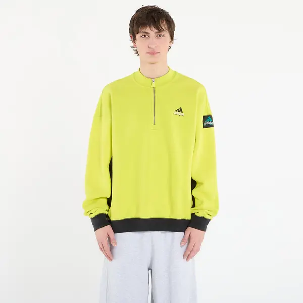 adidas Originals Hoodica adidas Equipment Blocked Half-Zip Acid Yellow XL