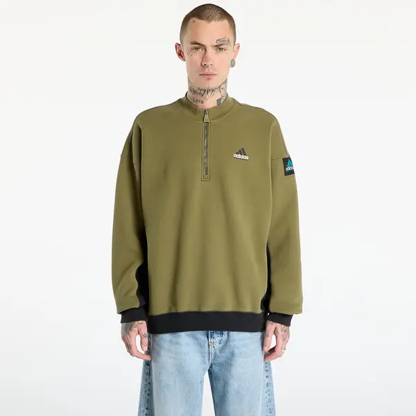 adidas Originals Hoodica adidas Equipment Blocked Half-Zip Focus Olive M