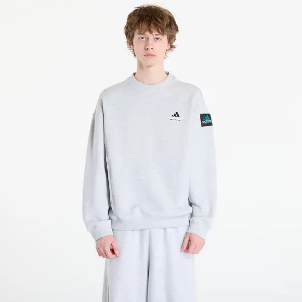 adidas Originals Hoodica adidas Equipment Rib Crewneck Sweatshirt Light Grey Heather M