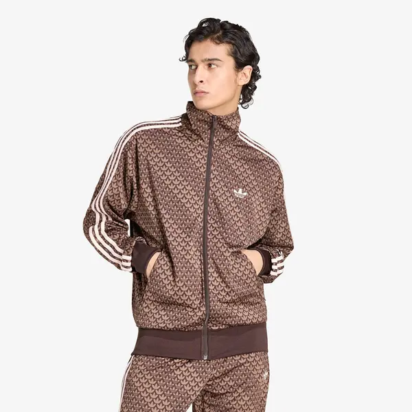 adidas Originals Hoodica adidas Firebird Loose Monogram Track Top Aurora Coffee/ Earth Strata/ Sandy Pink XL