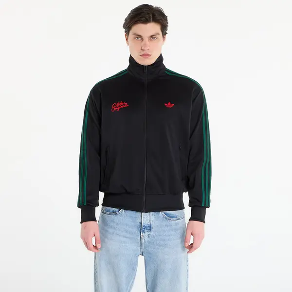 adidas Originals Hoodica adidas Firebird Roses Track Top Black/ Collegiate Green L