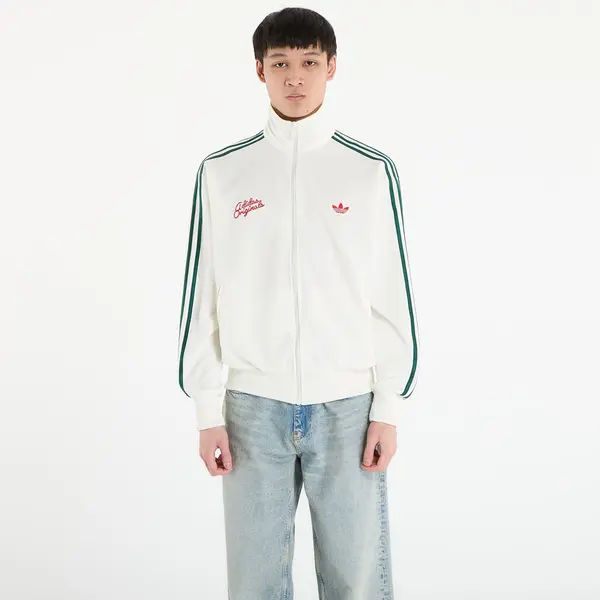 adidas Originals Hoodica adidas Firebird Roses Track Top Off White/ Collegiate Green XL