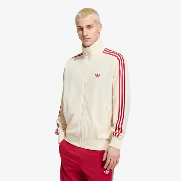 adidas Originals Hoodica adidas Firebird Track Jacket Warm Vanilla/ Team Victory Red S