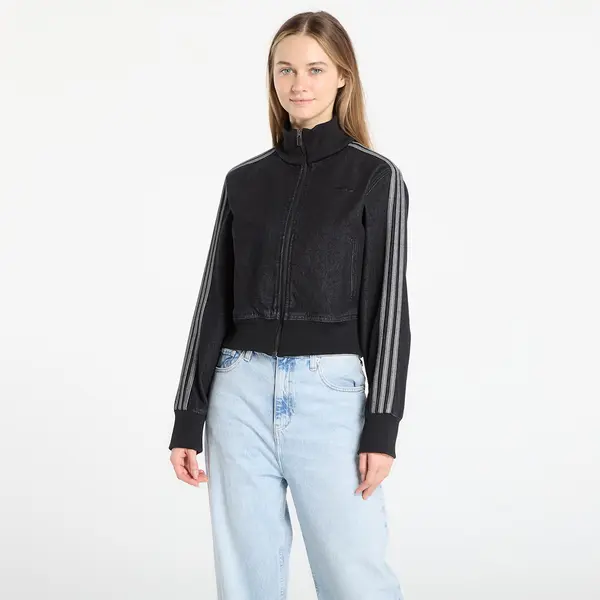 adidas Originals Hoodica adidas Firebird Track Top Denim True Black Denim L