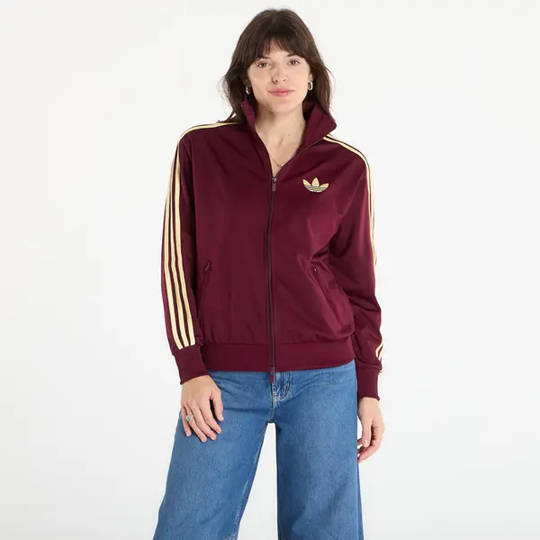 adidas Originals Hoodica adidas Firebird Track Top Loose Maroon/ Almost Yellow M
