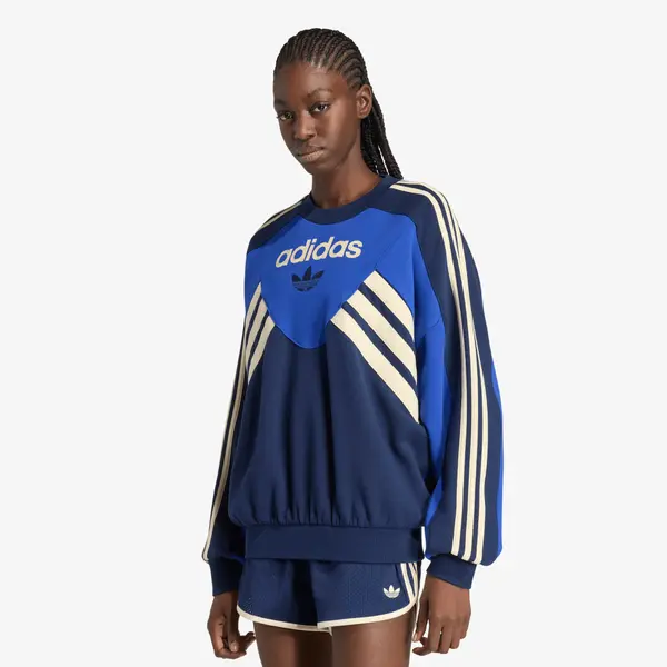adidas Originals Hoodica adidas Graphic Crew Bold Blue/ Night Indigo L