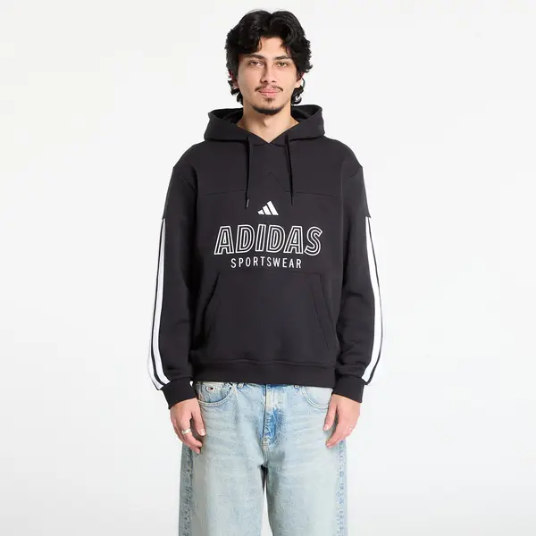 adidas Performance Hoodica adidas House Of Tiro Fleece Hoodie Black/ White L
