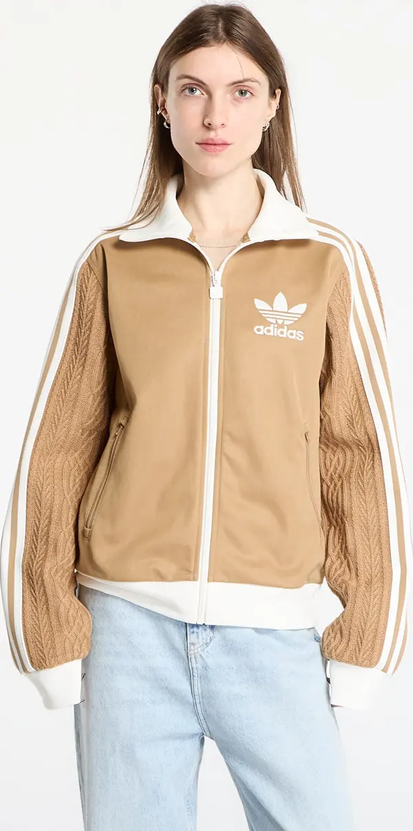 adidas Originals Hoodica adidas Knit Classic Track Top Cardboard L